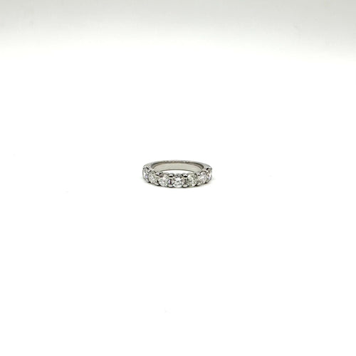 Alliance or blanc et diamants 58 Facettes Z15B51677