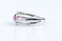 Bague 55 Bague or blanc, améthystes et diamants 58 Facettes BG-NE352-107
