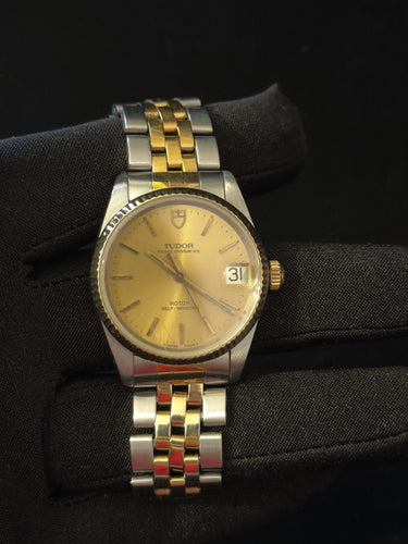 Montre TUDOR - Montre Prince Oyster Date – Réf. 74033 – Automatique – Bicolore – Vintage 58 Facettes