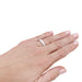 Bague 48 Alliance or blanc, diamants baguette. 58 Facettes 33929