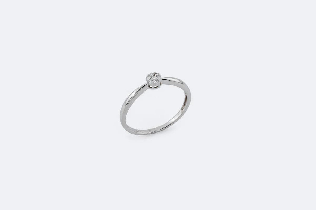 Ring aus Gold Bianco Diamondi