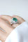 Bague 50 Bague Dôme Style Art Déco Émeraude et Diamants 58 Facettes