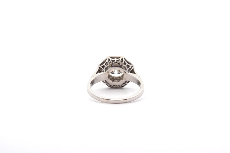 Bague 53 Bague diamant 1,40cts I/VS1 en platine 58 Facettes 25144-26280