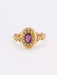 Bague 61 Bague Napoléon III or jaune grenat perles fines 58 Facettes 1073.3