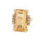 Bague 48.5 Bague cocktail vintage élégante en citrine et diamant (vers les années 1960 à 1970) 58 Facettes G13926