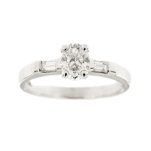 Bague 54 Bague solitaire avec diamants de 0,85 ct 58 Facettes 31355