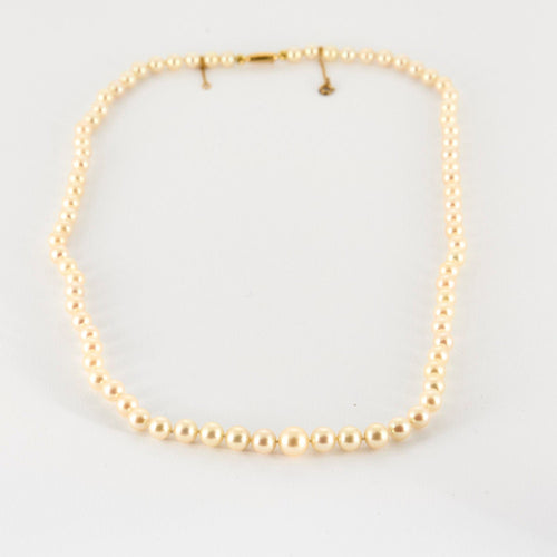 Collier Collier perles Choker, fermoir or jaune 58 Facettes 2274266