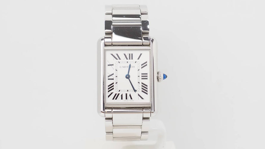 Montre Montre Cartier Tank en acier 58 Facettes 33019