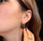 Boucles d'oreilles Boucles d'oreilles pendantes en grenat pyrope 58 Facettes