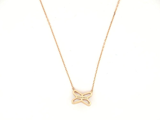 Collier collier CHAUMET jeux de liens diamant nacre or rose 58 Facettes 262640