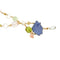 Collier Collier avec fleur en émail et pierres précieuses 58 Facettes 36331