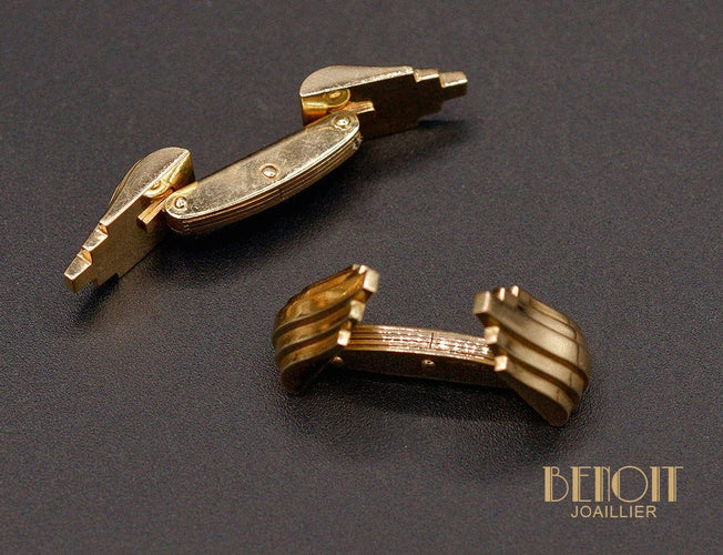 Boutons de manchette Boutons de Manchette Art Déco 58 Facettes A9622