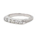 Bague 52 Bague Demi alliance Or blanc Diamant 58 Facettes 3389105CN