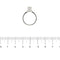Bague 55 Bague solitaire avec diamants 0,84 ct 58 Facettes 36977
