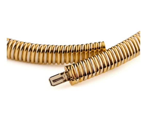 Collier Collier en or bicolore Weingrill Tubogas 58 Facettes