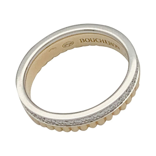 Bague 48 Bague Boucheron, "Quatre Radiant Edition Grosgrain", deux ors et diamants. 58 Facettes 32043
