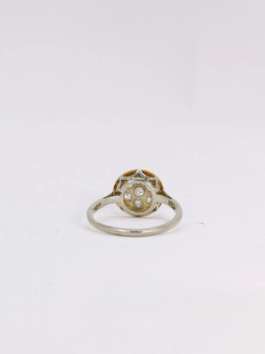 Bague Bague ancienne ronde diamants 58 Facettes J347