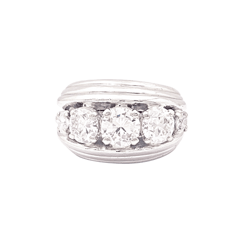 Bague 53 Bague platine, diamants. 58 Facettes 34295