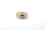 Bague 53 Bague Jonc Vintage Saphir, Diamant, Or Jaune 58 Facettes 25215