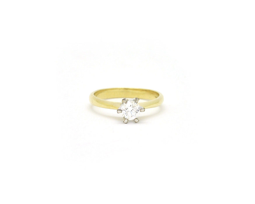 Bague Bague solitaire en or avec diamant de 0,50 carat 58 Facettes