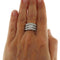 Bague 57.5 Bague en or blanc sertie de diamants de 1,17 ct 58 Facettes G3849