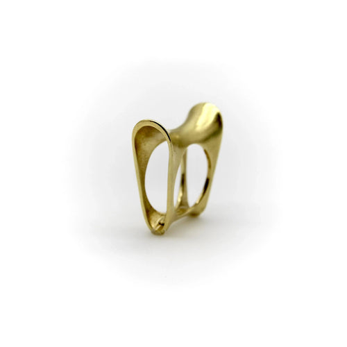 Bague 45 Bague selle moderniste vintage en or 18 carats 58 Facettes A1003E