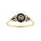 Bague Bague halo avec saphirs et diamants 58 Facettes 36385