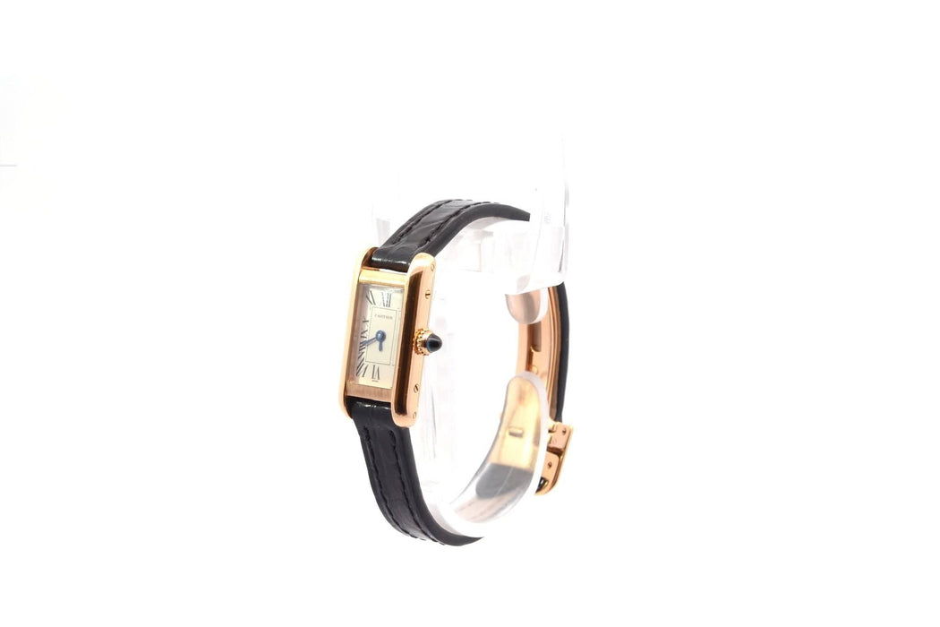 Montre Cartier - Montre Mini tank en or jaune 18k 58 Facettes 26402