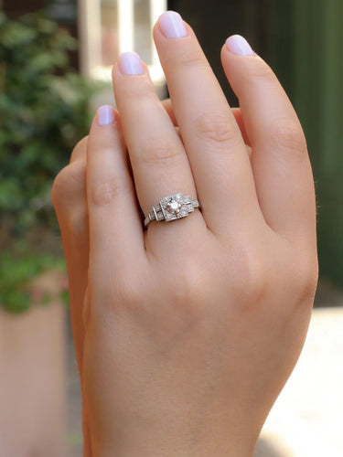 Bague Bague Art Déco diamants 58 Facettes J358