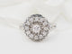 Bague 60 Bague vintage en or blanc, platine et diamants 58 Facettes 33098