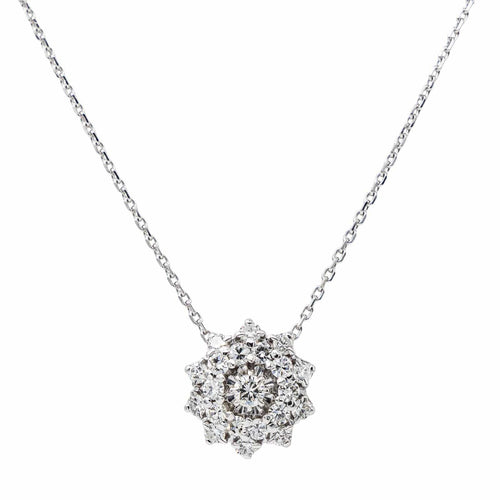 Collier Collier Or blanc Diamant 58 Facettes 3869424CN