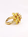 Bague 51 Bague cocktail or jaune diamants rubis 58 Facettes J301