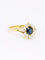 Bague 52.5 Bague marguerite or jaune saphir diamants 58 Facettes 1CA0000011/1