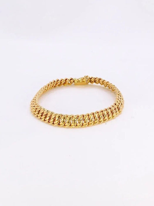 Bracelet Bracelet maille américaine or jaune 0.8 cm 58 Facettes 1074.1