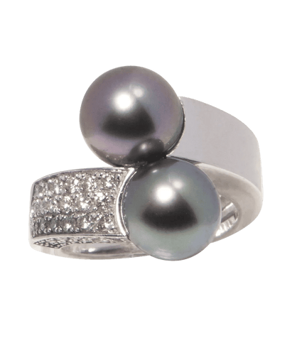 Bague 52 Bague Premiers Liens Or blanc 18K Perle Diamant 58 Facettes BO220303/BAGUETOIETMOI