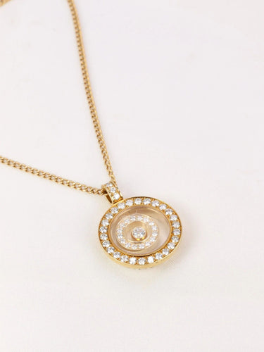 Pendentif CHOPARD - Pendentif HAPPY SPIRIT rond diamants 58 Facettes J84