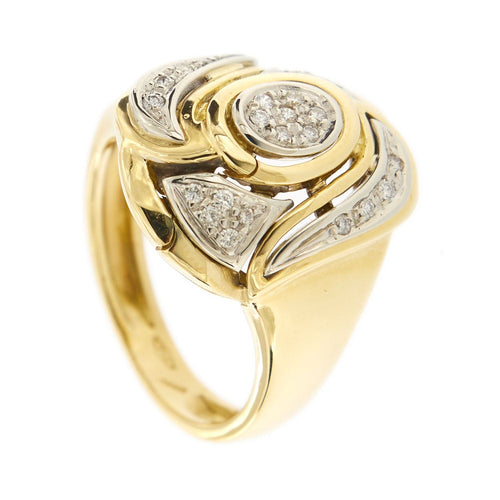 Bague 57 Bague 2 ors diamants 58 Facettes 33599