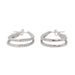 Boucles d'oreilles Boucles d'oreilles Créoles Or blanc Diamant 58 Facettes 3367807CN