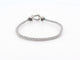 Bracelet bracelet FRED force 10 mm manille en or blanc cable acier t14 58 Facettes 260312