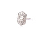 Bague 54 Bague ancienne diamants en platine 58 Facettes 27636