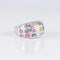 Bague 53 Bague Saphirs Multicolores 58 Facettes