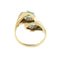 Bague 58 Bague contraire avec émeraudes et diamants 58 Facettes 26976