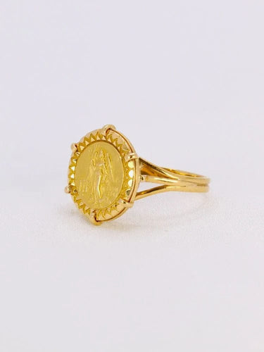Bague Bague signe du zodiaque Vierge or jaune 58 Facettes 1074.3