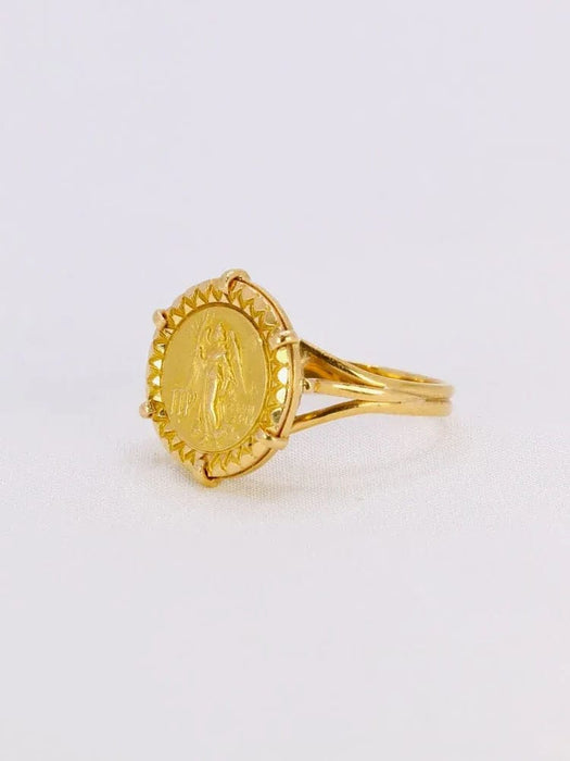 Bague Bague signe du zodiaque Vierge or jaune 58 Facettes 1074.3