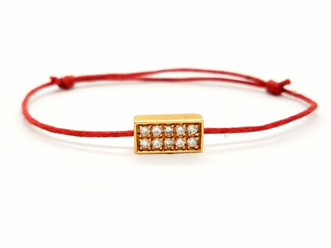 Bracelet Bracelet Cordon Or rose Diamant 58 Facettes 578829RV