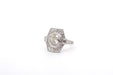 Bague 54 Bague Art Déco diamant de 1,86cts K/P1 en platine 58 Facettes 26075-25993