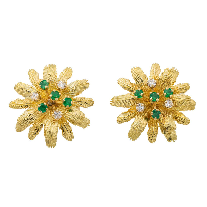 Boucles d'oreilles Boucles d'oreilles Or jaune Emeraude 58 Facettes 3530684CN