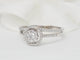 Bague 60 Bague solitaire en or blanc et diamants 0.66ct 58 Facettes 21835/30916