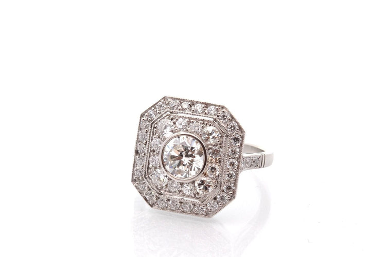 Bague 54 Bague diamant de 0,89ct I/VVS2 58 Facettes 27860-27579