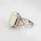 Bague Bague en opale naturelle de 9,73 ct, diamant, platine, taille 7, bijoux fins 58 Facettes G13960